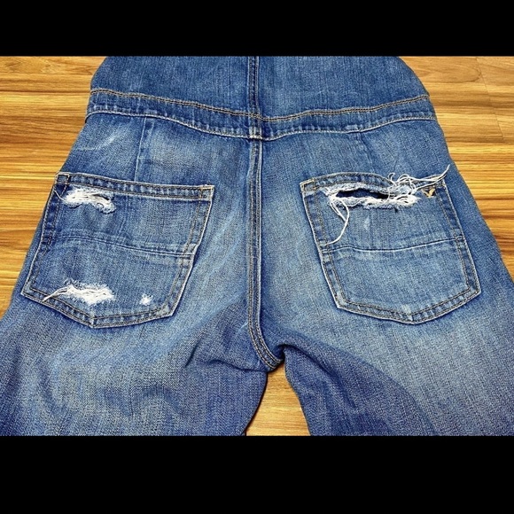 AEO Distressed Overalls - Picture 6 of 8